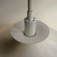 Large white mid-century modern pendant lamp - Frandsen Denmark - 1970s