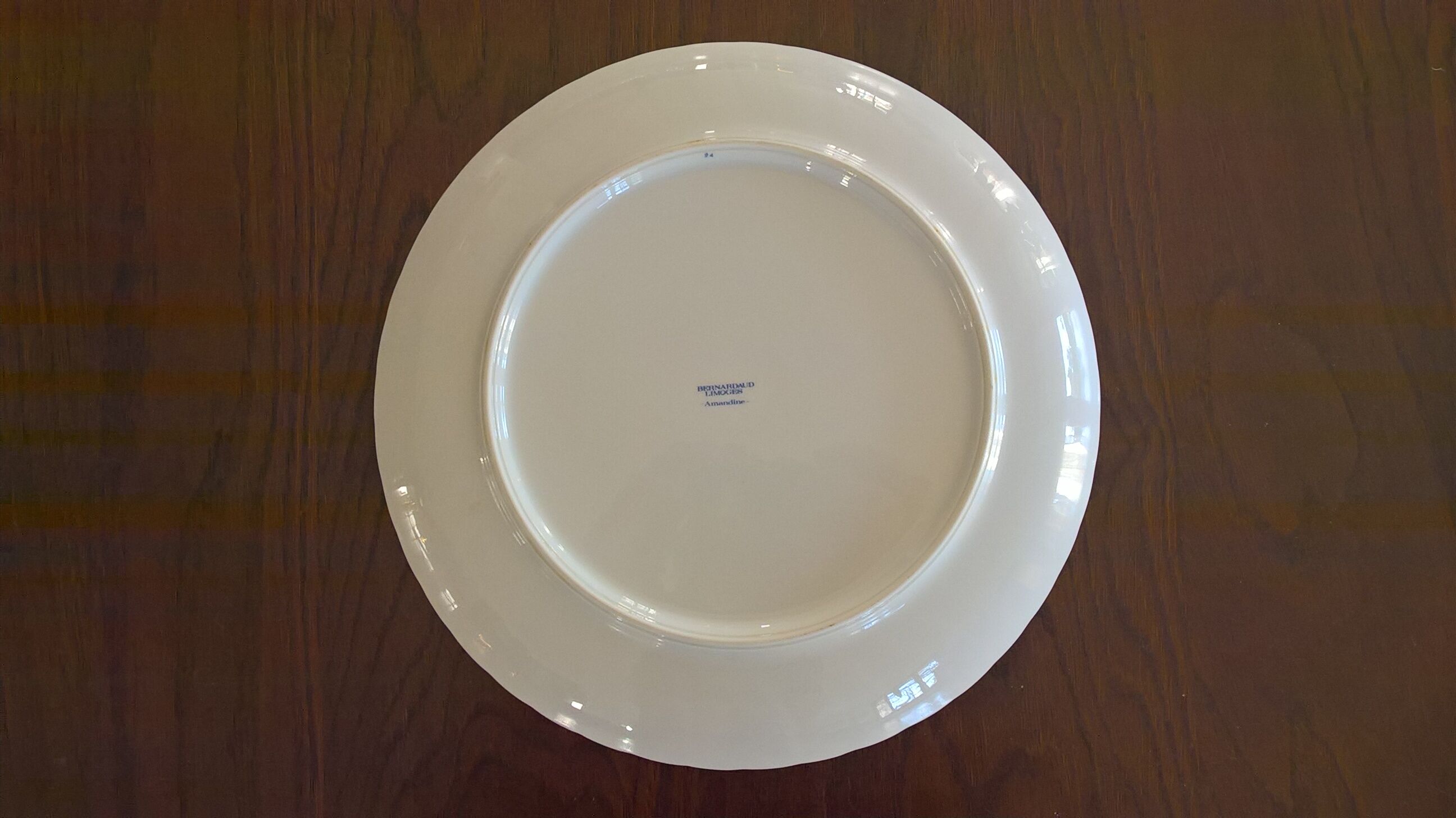 Limoges Bernardaud "Amandine" round porcelain dish