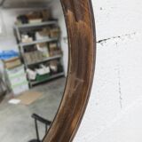 1930 round wooden mirror D58cm