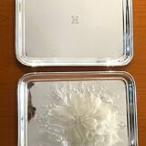 Christofle, 2 rectangular serving trays