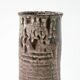 Large ceramic vase, Fat Lava, brown and white.