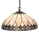 Tiffany pendant lamp beige hanging lamp