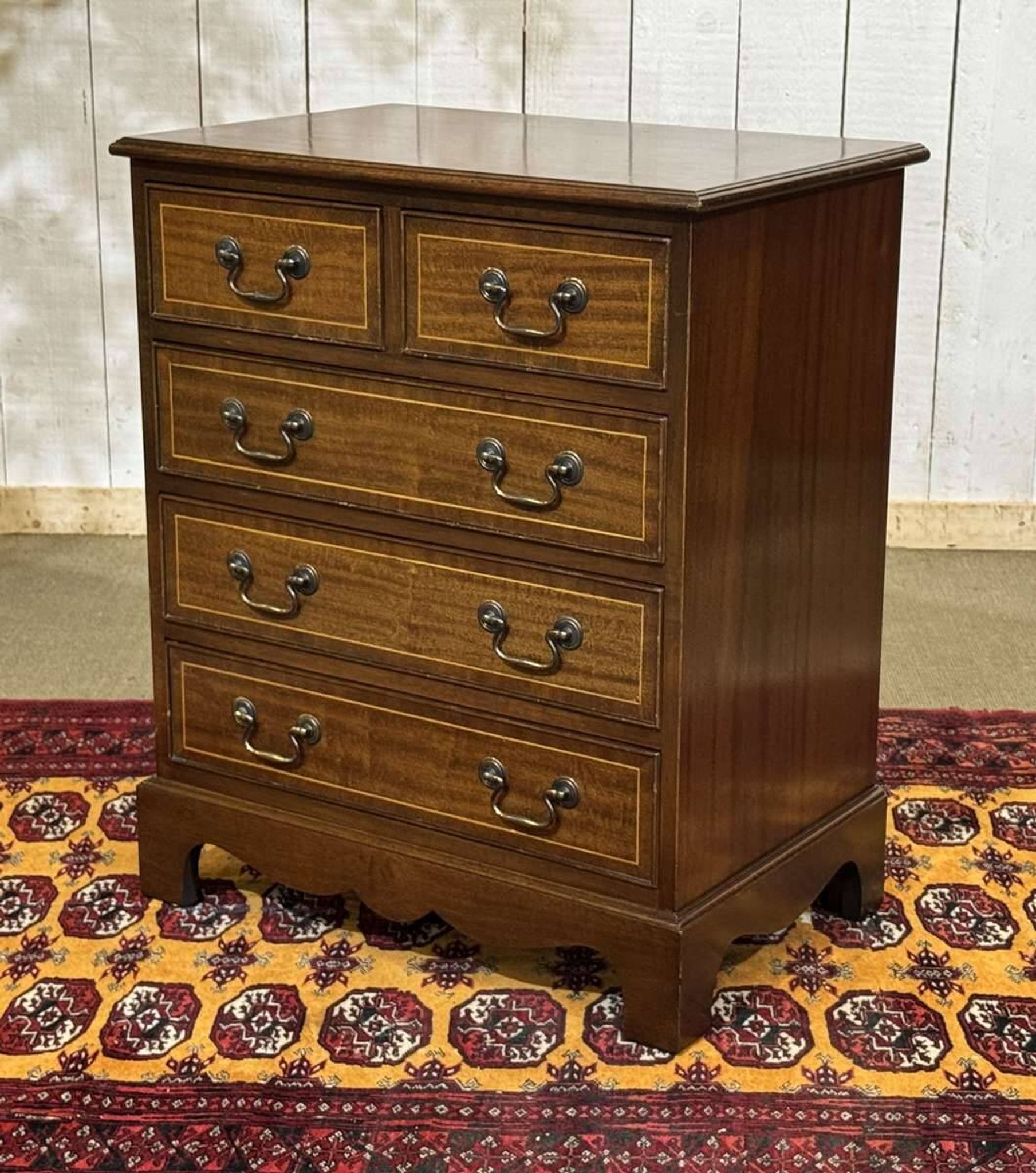 English mahogany commode from the 1950s.