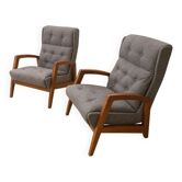 Paire de fauteuils de René-Jean Caillette, années 50
