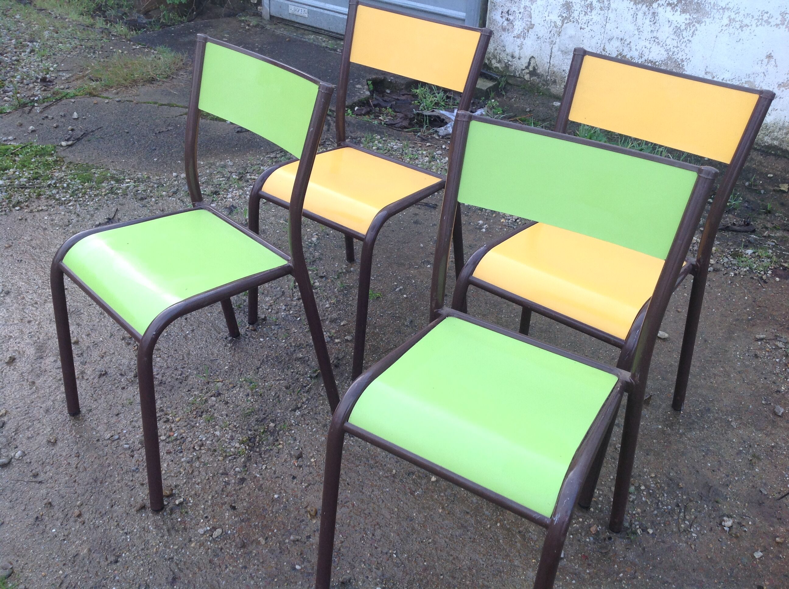 Color school chairs