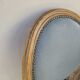 Set of 6 Louis XVI style chairs with antique patinated medallion