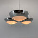 Rare Chrome-Plated Functionalist Chandelier by Zukov, 1940s