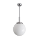 Suspension / chandelier brewery - Large opaline globe 30 cm -Italy 70s