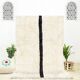 Berber rug in pure wool, handmade, 250x150 cm, made in Morocco.
