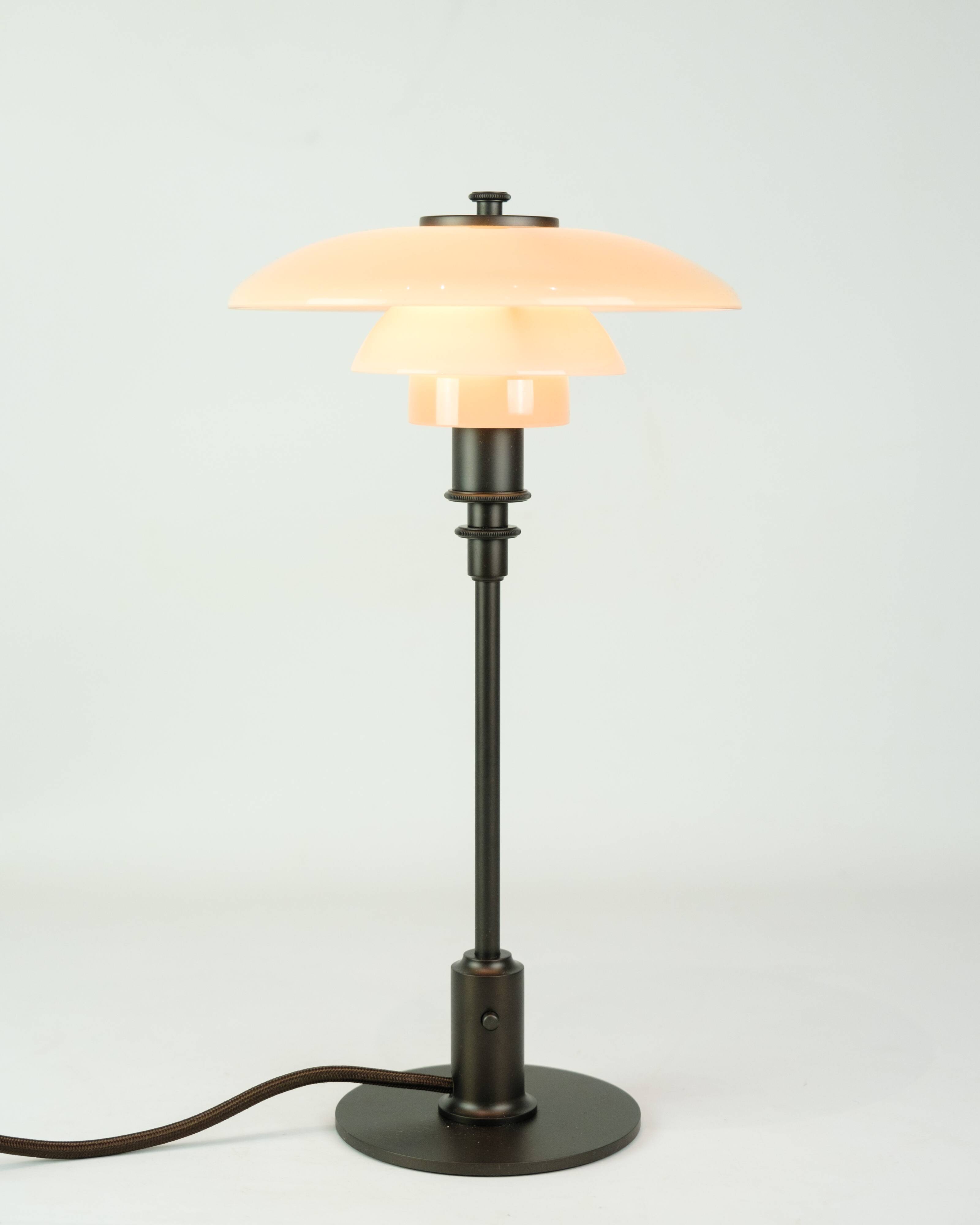 PH 2/1 Table Lamp Limited Edition In Dusty Terracotta By Poul Henningsen
