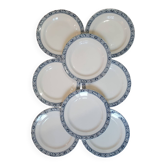 8 plates Terre de Fer Robert Salins - François 1er