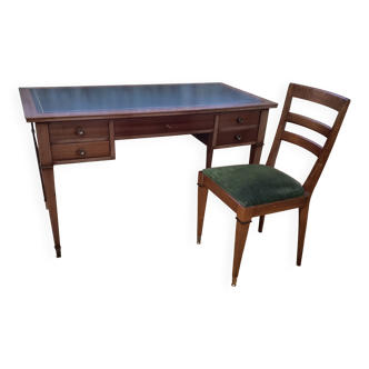 Second Empire desk and chair