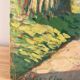 Bright walk, oil on paper signed Vero Cim.