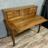 Office has bleached Louis Philippe era in walnut and bramble around 1830