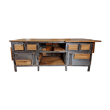 Industrial kitchen island, 1970s