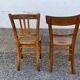 Set of 13 old art deco bistro chairs from the 1930s in light wood