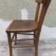 Set of 6 chairs bistro style baumann old 70s vintage wood