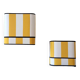 La divine – yellow deckchair striped wall light (small model).