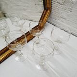 Set of 4 star wine glasses
