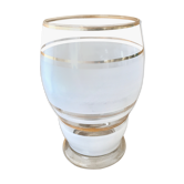 Vase frosted glass 50s