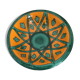 Dish dominant orange and green Saint Clement France