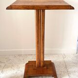 Vintage solid oak saddle plant holder