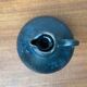 Vintage German brutalist studio pottery vase carafe by Gerhard Liebenthron, 1980.