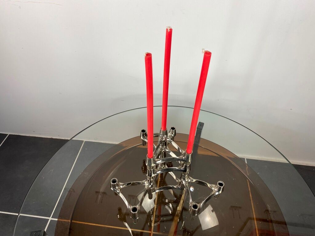 Lot of 6 BMF Nagel modular candlesticks 1970
