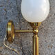 Pair neo classic golden brass sconces 50s