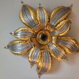 Brass flower applique