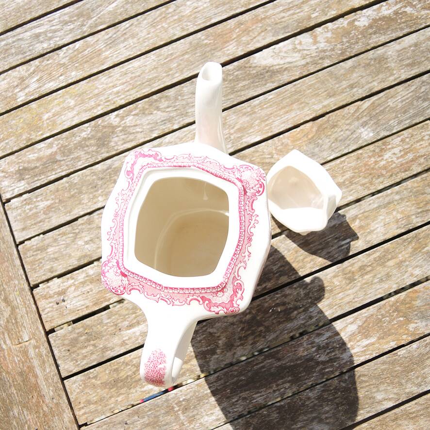 Antique Johnson Bros Ceramic Teapot - Bolsover Castle