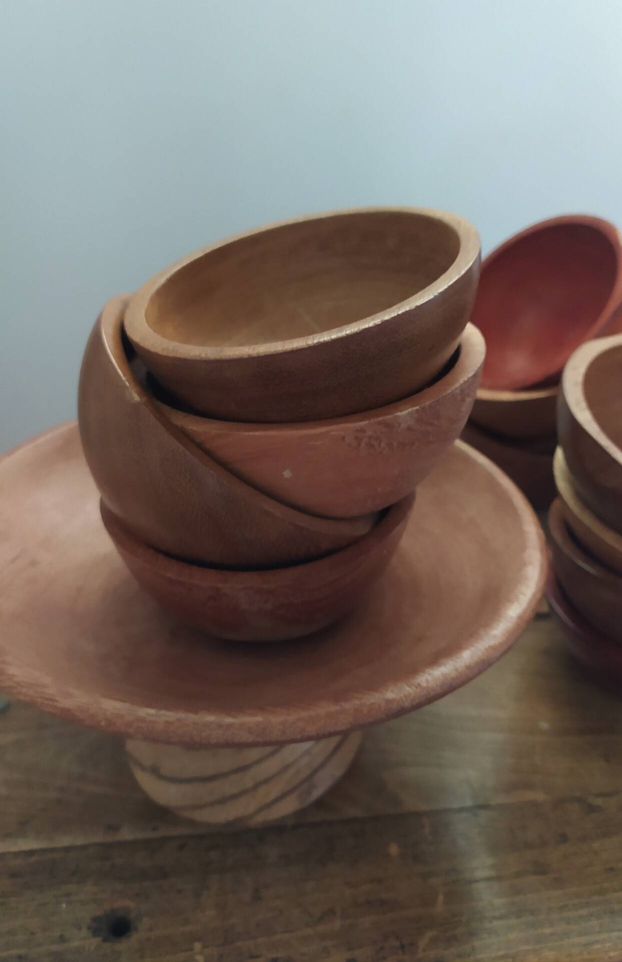 Cups and bowls • Wooden aperitif set • Cameroon