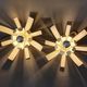 Pair of white lacquered steel sconces by Michel Boyer for Oxam circa 1970.