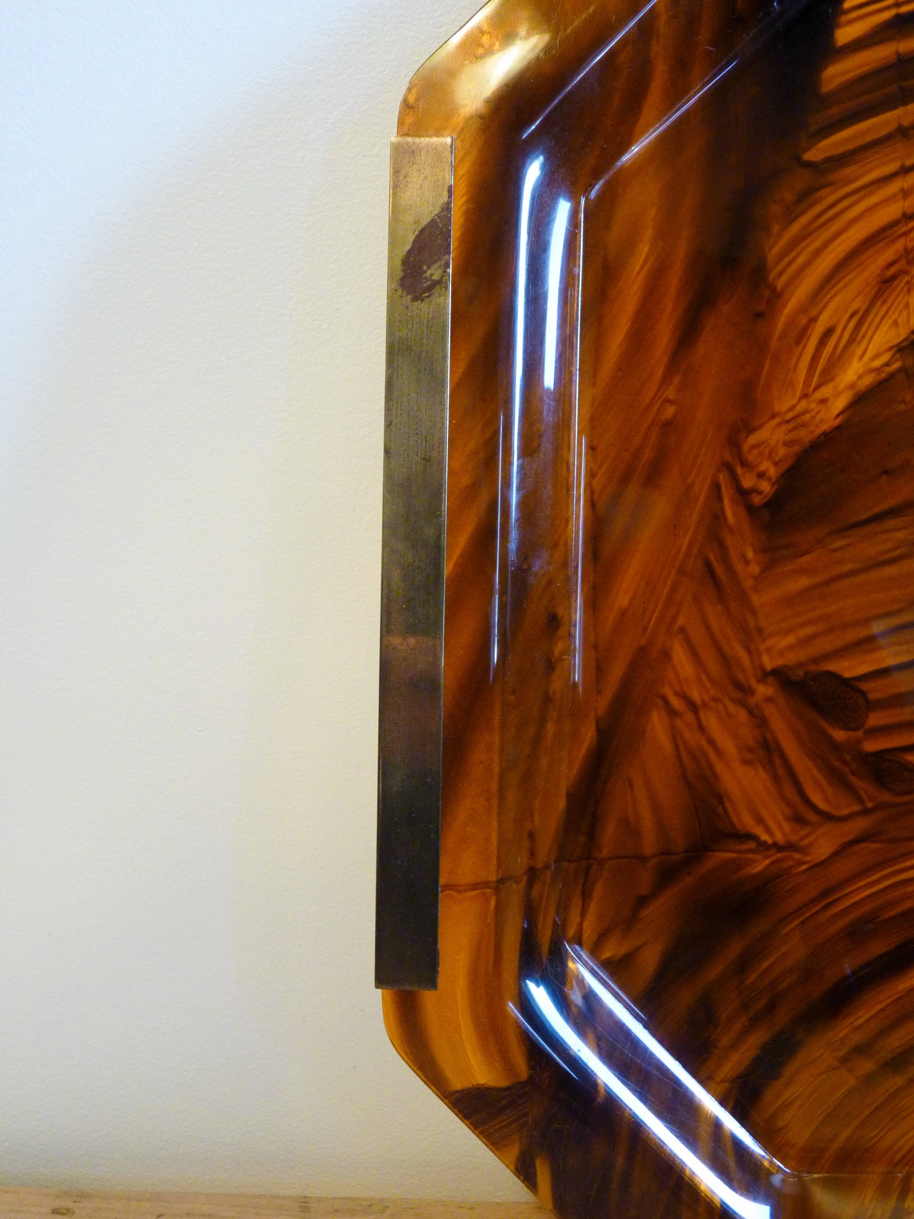 Lucite tray and brass handles from Maison Mercier for Christian Dior vintage
