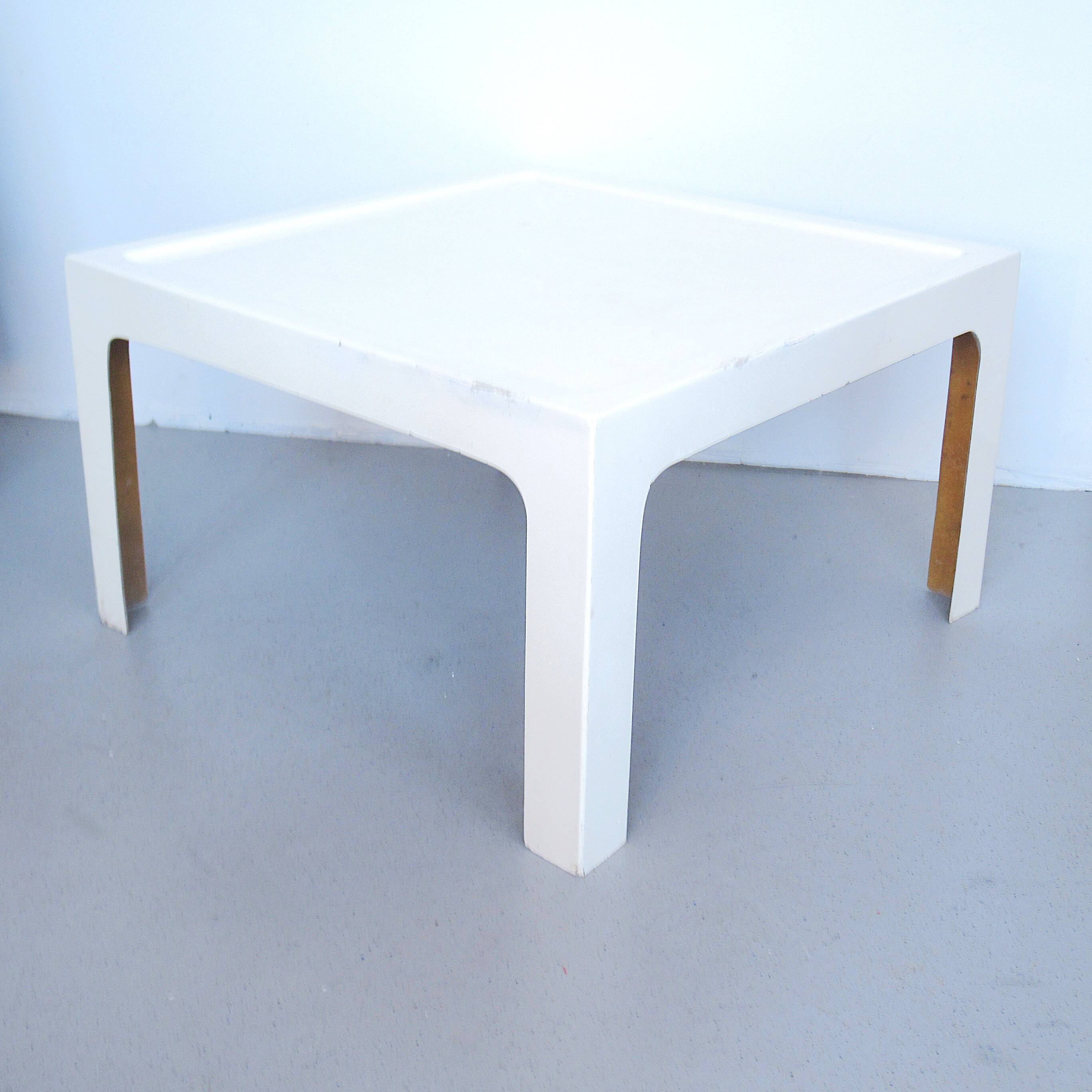 Kostka 70s square fiberglass coffee table