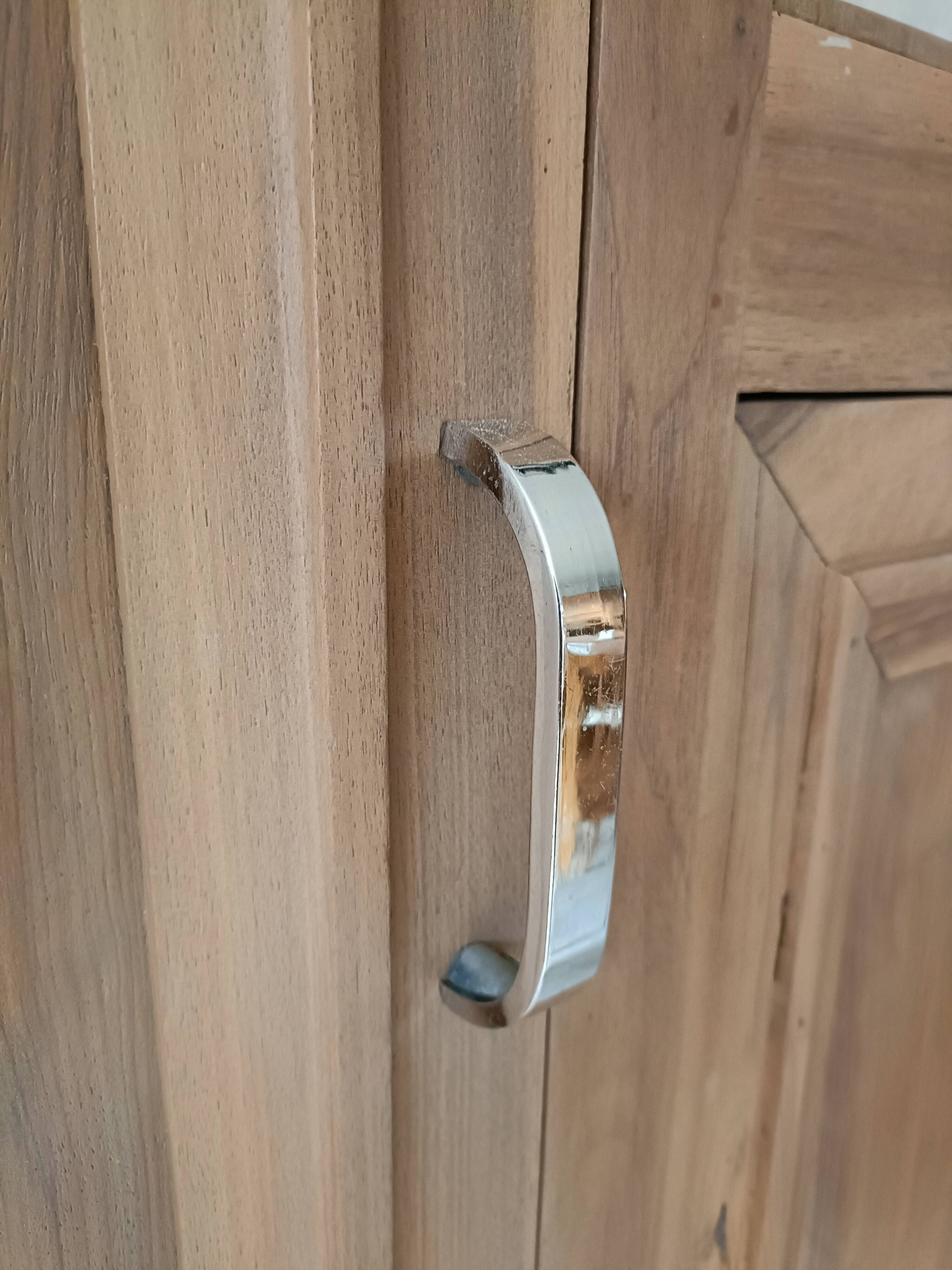 Renovated asymmetrical Art Deco wardrobe/cupboard
