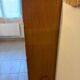 Vintage oak and rattan chest of drawers