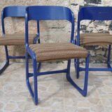 Set of 3 chairs Baumann Sleigh 60s/70s