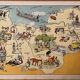 Old illustrated map of Normandy 1935 - JP Pinchon