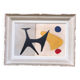 Peinture abstraite sur panneau