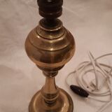 Old lamp foot in electrified brass