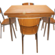 Table & Chair in vintage formica