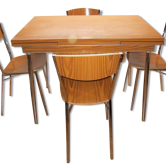 Table & Chair in vintage formica