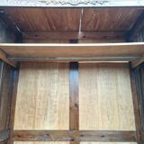 Very large antique wardrobe, vintage dressing furniture.