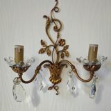 Wall sconce with pendants in Louis XV style