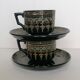Victorian cup duo from the 19th century, numbered Victoria.