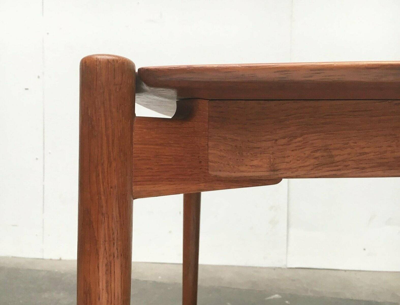 Mid-Century German coffee table series 400 in teak by Hartmut Lohmeyer for Wilkhahn, 1950s.