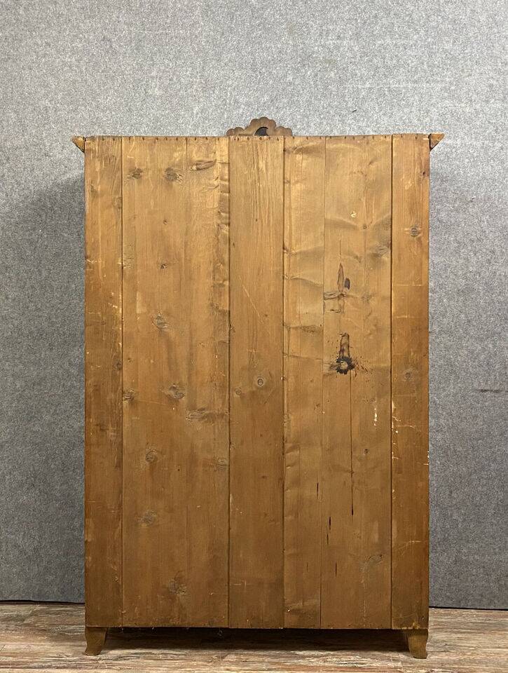 Louis XV bookcase in light wood circa 1800