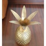 Vide-poche en laiton figurant un ananas