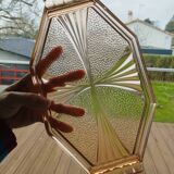 Art Deco Octagonal Glass Tray